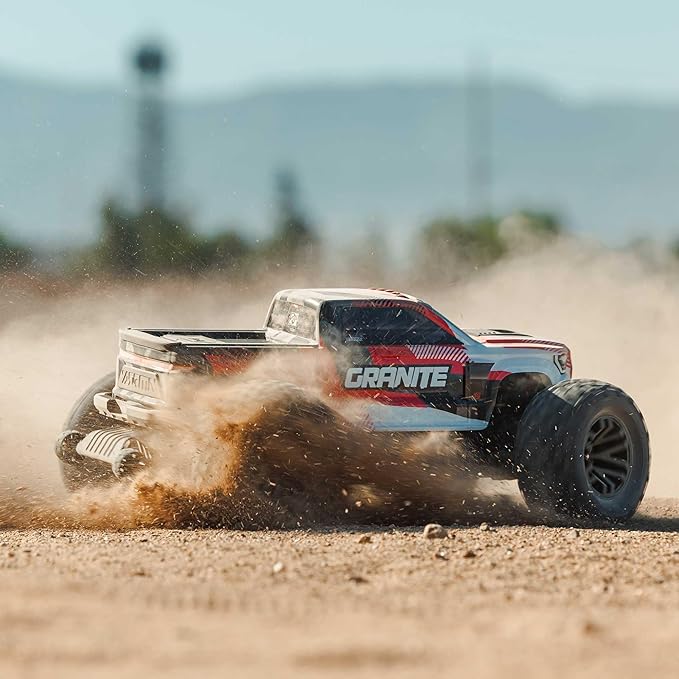 ARRMA RC Truck 1/10 Granite 4X4 223S BLX BRUSHLESS Monster Truck RTR with DSC RED ARA4302V4T2
