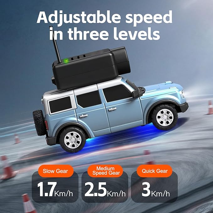 WLtoys Mini RC Car 1:64 Scale FPV RC Drift Car with 720P HD Camera 2.4GHz Transmitter and WiFi App Control with Gyro First Person Perspective Mini Racing Toys for Hobby RC(Blue)