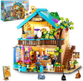City Pet Shop Building Set with Lights Cozy Pet Store Construction Toy with Cats Dogs Cute Animal Store Miniature House Model Building Block Kit for Adults Kids Boys Girls Ages 8-12+