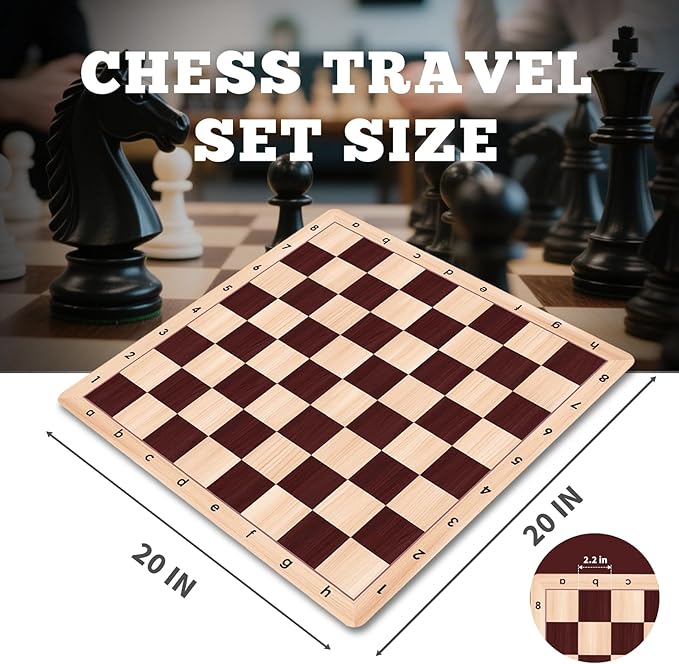 Chess Board Only 20 &amp 0.042 Super Thiness Mousepad Material Non-Slip Roll up Way Storage