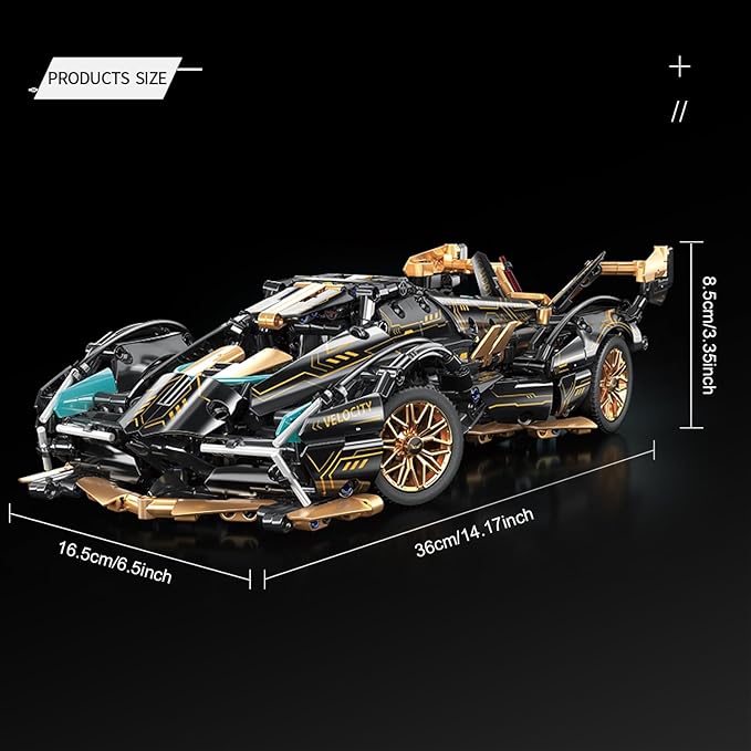 Sport Car Building Block Sets for AdultsRace Car Collectible 1:14 Model Scale Engineering Toy Birthday for Men Teens Boys Car Fans 8+ 8-12 12-16 13 14 14+