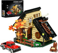 House Building Set Compatible with Lego for AdultsA Frame Cabin Toy for Architecture LoversGift for HalloweenChristmas Home Decor 696 pcs