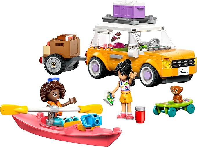 Lego 42659 Friends Driving Travel Toy Birthday Gift Blocks Education Girls Boys Children 6 7 8 9 Vehicle Car Mini Car Pretend Play Pretend Play