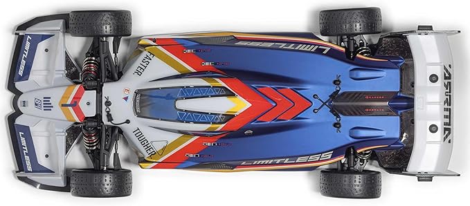 ARRMA RC Race Car 1/7 Limitless 120 8S BLX Speed Machine RTR w AVC White/Blue ARA7816T2