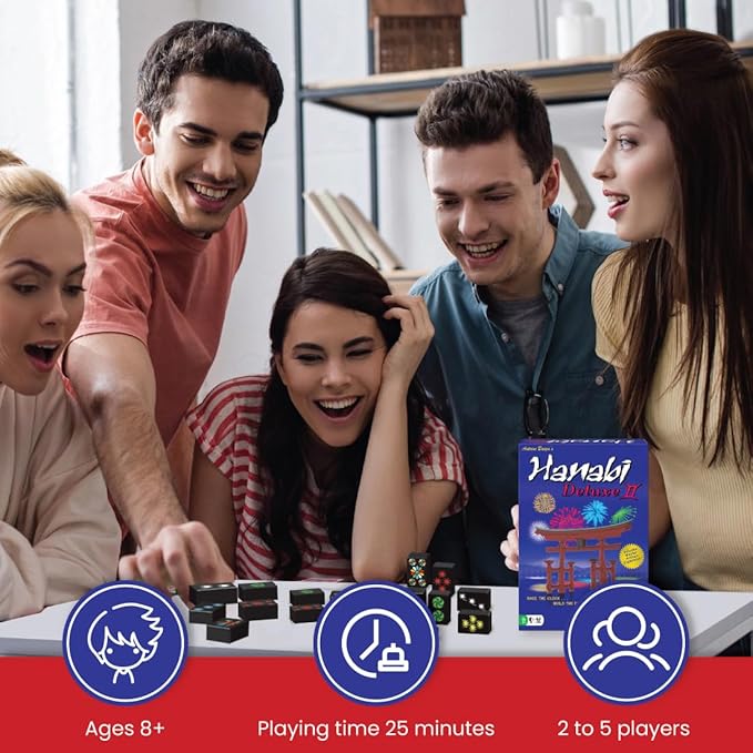 R&ampR Games Hanabi Deluxe II Strategy Game
