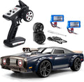 GoolRC RC Drift Car 1:16 Scale Remote Control 4WD 35KM/H High Speed Racing 2.4GHz Drifting for Adults with Cool LED Lights Extra Drift Tires and 2 Batteries (Blue)