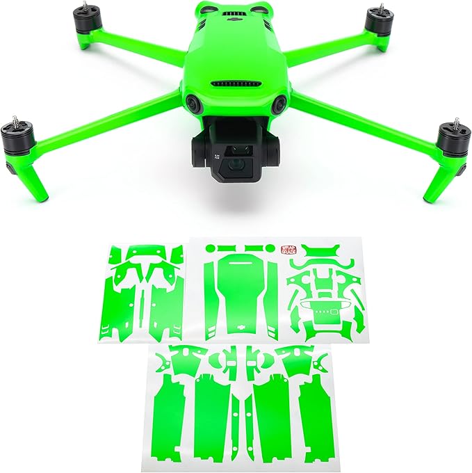 WRAPGRADE Full Skin Stickers for DJI Mavic 3 / Mavic 3 Classic (NEON GREEN)