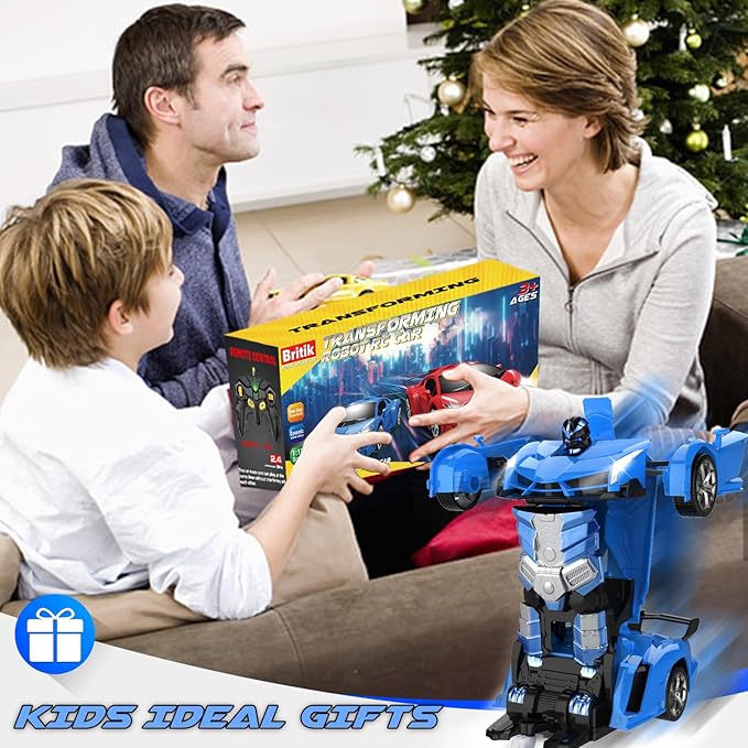 Transform Remote Control Car Toy for Kids 4-8 Remote Control Car for Boys 4-7 Transform Cars for Boys 4-6
