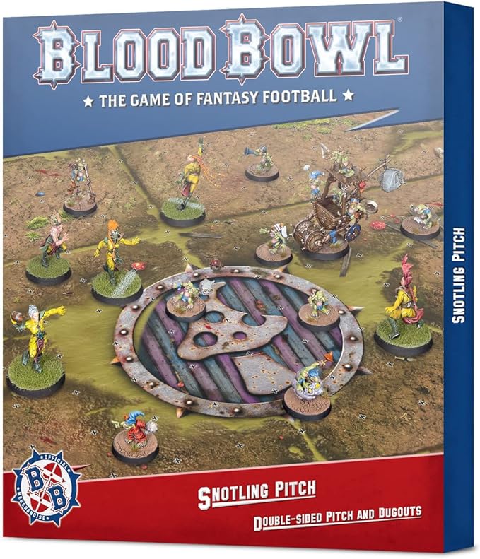 Games Workshop Blood Bowl: Snotling Pitch - Double-Sided Pitch and Dugouts Set