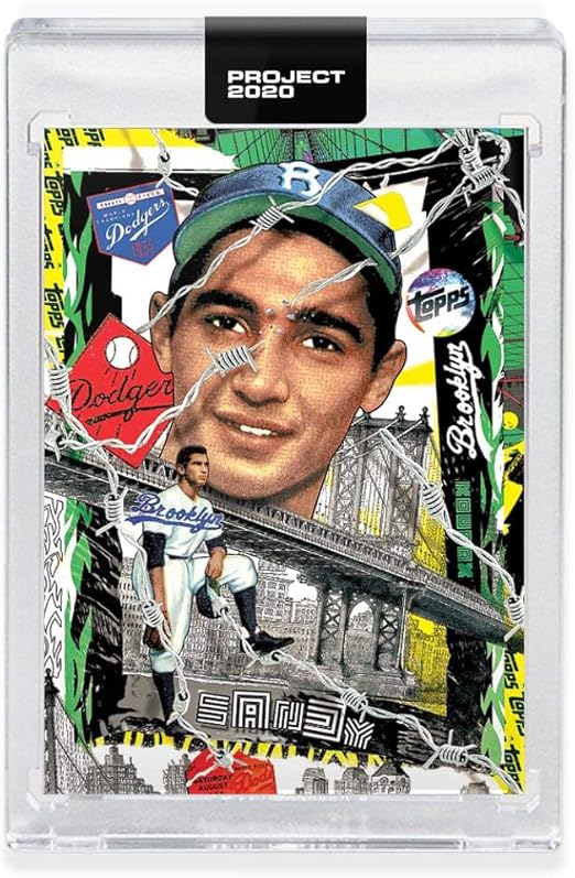 Topps Project 2020 SANDY KOUFAX Encased Baseball Card #99-1955 Topps Baseball by Tyson Beck