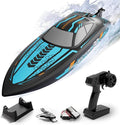 volantexrc RC Remote Control Boat for Pool2.4Ghz Control RC Boats for Adults Lake Electric Boat with Water Cooling System 2Rechargeable Batteries (Blue)