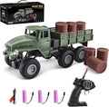 RC Military Truck 1:16 Military Carrier Car Off-Road Crawler Transpotr Truck 6WD with LED Light for Teen Adults
