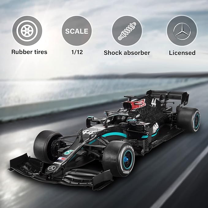 RASTAR RC Car 1/12 Scale 2.4Ghz Mercedes-AMG F1 W11 EQ Performance Officially Licensed RC Series Radio Remote Control Car