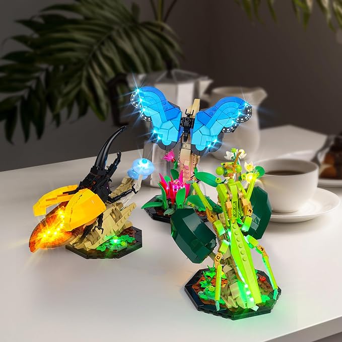 Kyglaring LED Light for Lego 21342 The Insect Collection Creative Lighting Kit NO Lego Blocks Set (Classic Version)