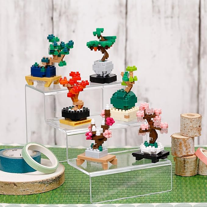 nanoblock - Landscapes - Bonsai Tree Assortment 1 (Blind Box Complete Set) mininano Series Building Kit