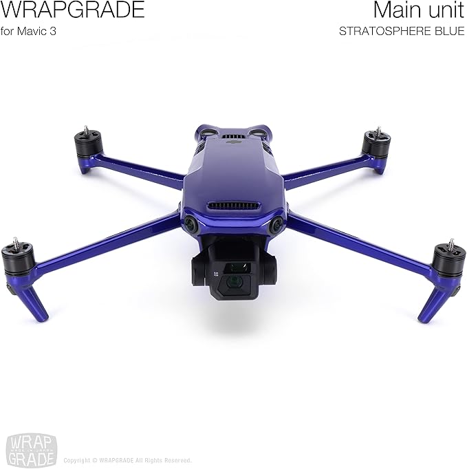 WRAPGRADE Full Skin Stickers for DJI Mavic 3 / Mavic 3 Classic (STRATOSPHERE BLUE)