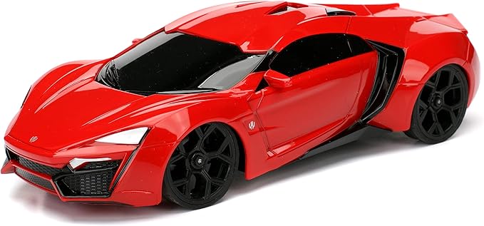 Jada Fast &amp Furious 7.5 Lykan Hypersport Remote Control Car RC with 2.4GHz Toys for Kids and Adults