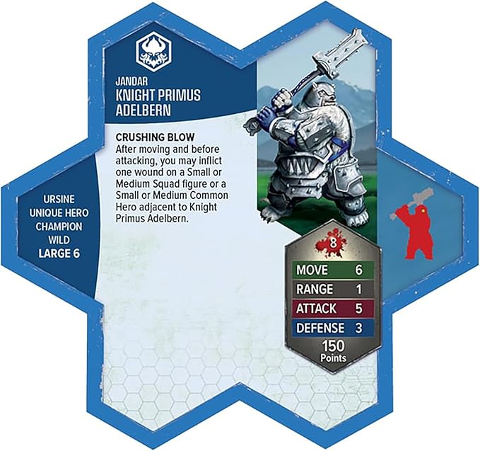 Renegade Game Studios Heroscape Age of Annihilation Knight Primus Adelbern &amp Ordo Borealis Army Expansion Board Game