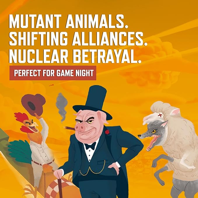 Standard Edition – Strategy Board Game for Adults and Family 2–4 Players 1-2 Hours Resource Management Area Control and Asymmetric Powers w/Nuclear Farm Animals Great for Game Night