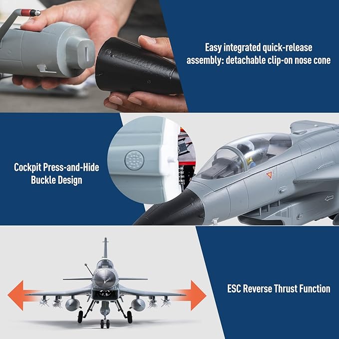 Fms Rc Jets 64mm J10 EDF Fighter Jet with Reflex Vigorous Dragon Rc Airplanes for Adults Remote Control Planes “August 1st Aerobatic Team Paint PNP(NO Transmitter Batteries and Charger)