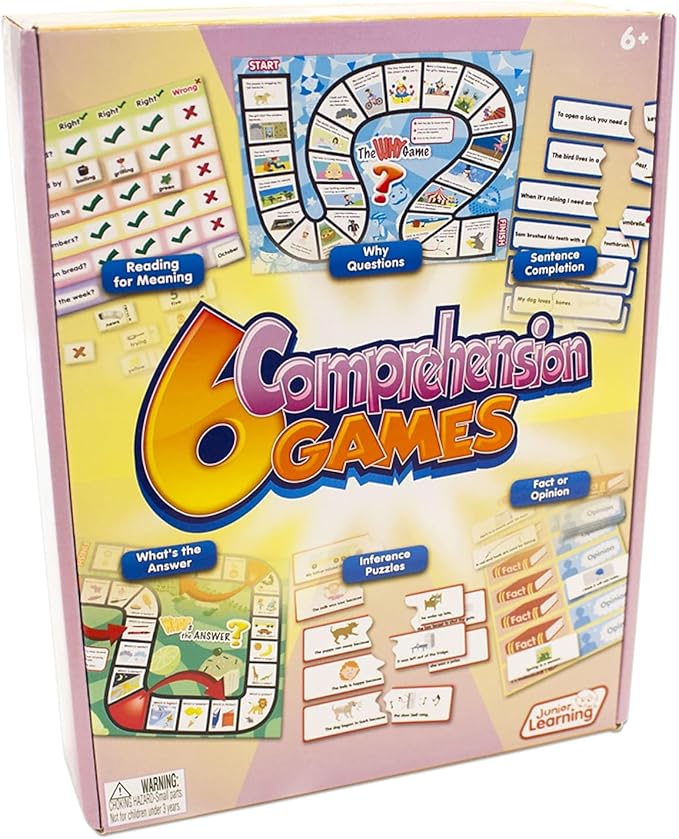 Junior Learning 6 Comprehension Games Multi (Model: JL406)