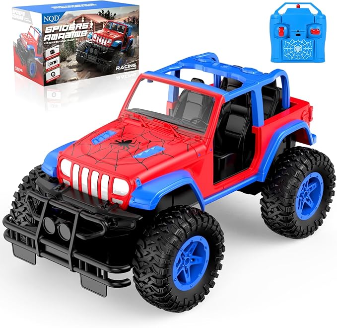 NQD Spider Remote Control Car for Kids RC Car for Boys 2.4Ghz Off Road RC Trucks All Terrain SUV Jeep Toy for Birthday for Kids 3-8 Years Old