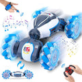 Gesture Sensing RC Stunt Car Toys for Boys Girls 6-12 Year Old 4WD Remote Control Car 360° Rotate Transform Off-Road Drift RC Toy with Lights Music 2.4Ghz Hand Control Birthday Xmas Gifts