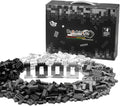 1000 Piece Blocks for Building Classic Bulk 2x4 Basics Bricks Building Set Compatible with All Major Brands Creative STEM Building Toys for Kids Ages 4 5 6 7 8 (Black &amp Gray &amp White)