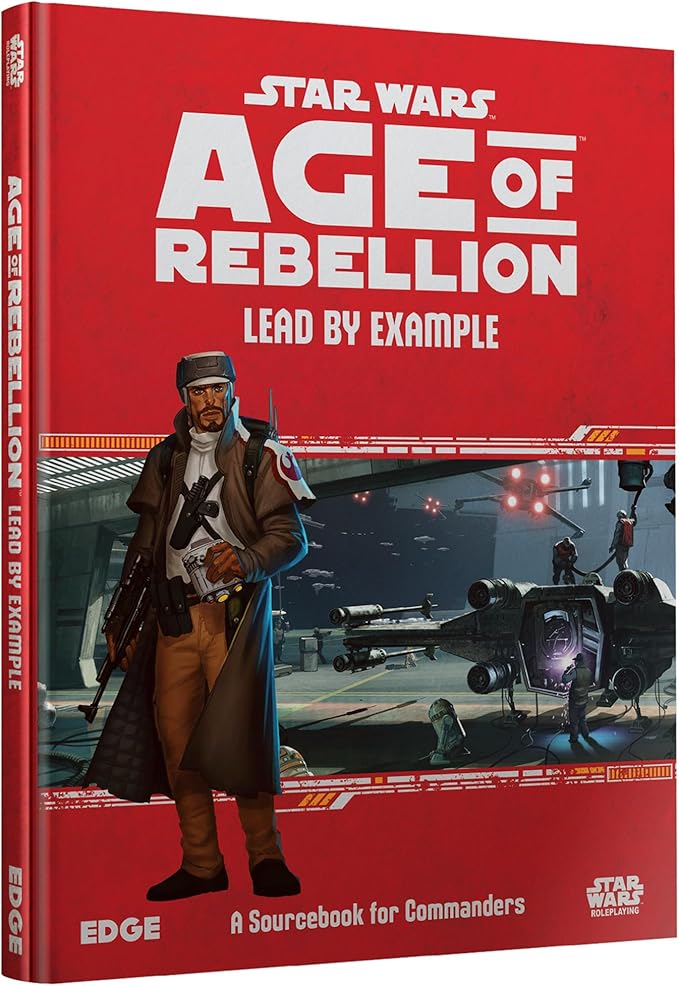 Asmodee Star Wars: Age of Rebellion Roleplaying Game Lead by Example SOURCEBOOK - New Specializations Species &amp Mass Combat Rules RPG for Teens &amp Adults Ages 14+ 3-5 Players