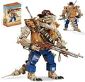 Cowboy Crocodile Building Set Articulated Head Compatible with Lego Adult Hands Feet &amp Jaw 1503 PCS Western Wild Creature Building Block Set for Adults &amp 14+