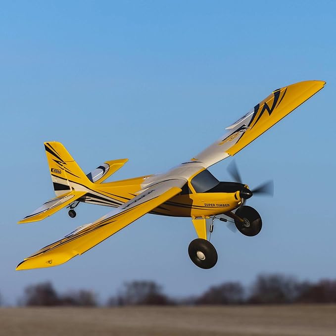 E-flite RC Airplane Super Timber 1.7m BNF Basic Transmitter Battery and Charger Not Included EFL02550