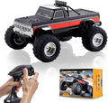 BEEZRC FMS RC Rruck 1/10 Ford F-100 Officially Licensed Monster Truck 2WD High Speed Off-RoadRC Rock CrawlerHobby Grade RC Climbing Car Remote Control Car for Adults RTR (Black)