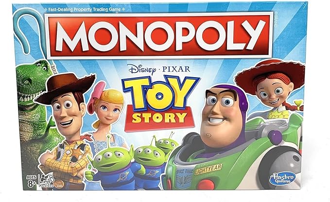 Monopoly Toy Story Board Game Family and Kids Ages 8+ Brown/A