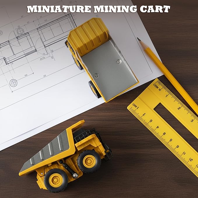Remote Control Dump Truck for Boys Adults Metal Rc Dump Truck 10-Channel Construction Vehicle Gift for Kids Birthday or Christmas
