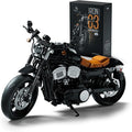Nifeliz Iron 83 Motorcycle Model Set for Adults Classic Cruiser Bike Building Set with Realistic Details Collectible Display Model and Gift for Motorcycle Enthusiasts (827 PCS NF10342)