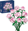 Flowers Building Set for AdultsRoses Gift for Her or Him for ChristmasAnniversaryValentine's DayBotanical CollectionArtificial Flowers Home Decoration 741 pcs