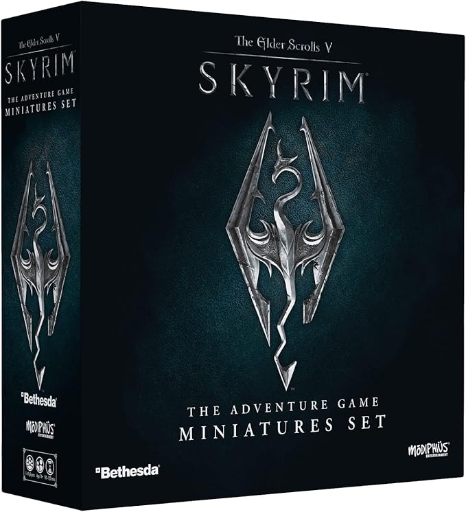 Modiphius The Elder Scrolls V: Skyrim The Adventure Game Miniatures Upgrade Set - Dungeon Crawling Strategy with Tabletop Miniatures for Kids &amp Adults Ages 14+1-4 Players 60-120 Minute Playtime