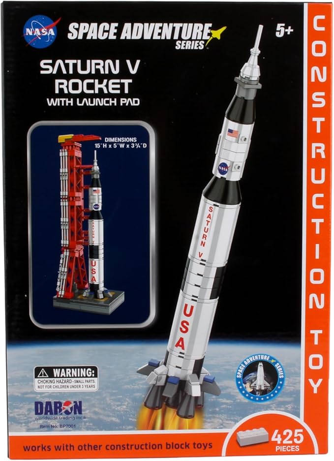 Daron Space Adventures Series: Saturn V Rocket w/Launch Pad BP7001