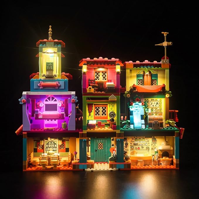 Upgraded Led Light Kit for Lego The Magical Madrigal House Building Set Compatible with Lego 43245 (Model Not Included)