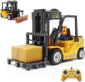 Remote Control Forklift 12 Channel 2 Mode RC Forklift W/Pallets/Boxes/Sound/Light/Spray Two Rechargeable Batteries &amp Charge Kids Forkliftrrucks Toy Christmas &amp Birthday Gifts