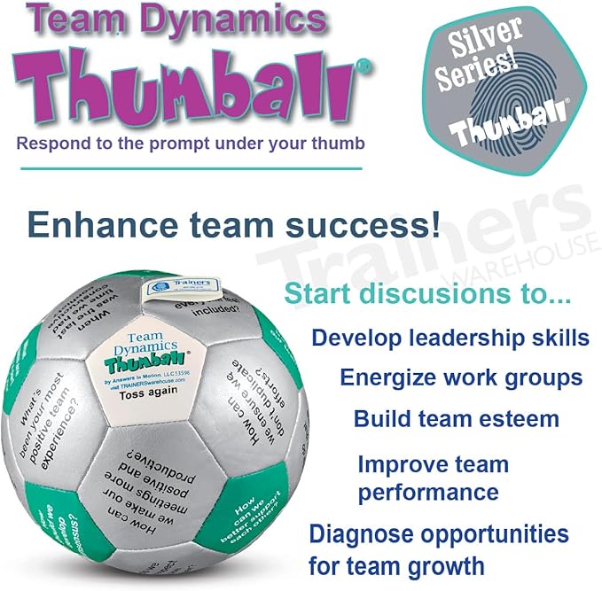 Trainers Warehouse 6 Thumball Collection 32 Prompts for Conversation Team Building Relationship and Training