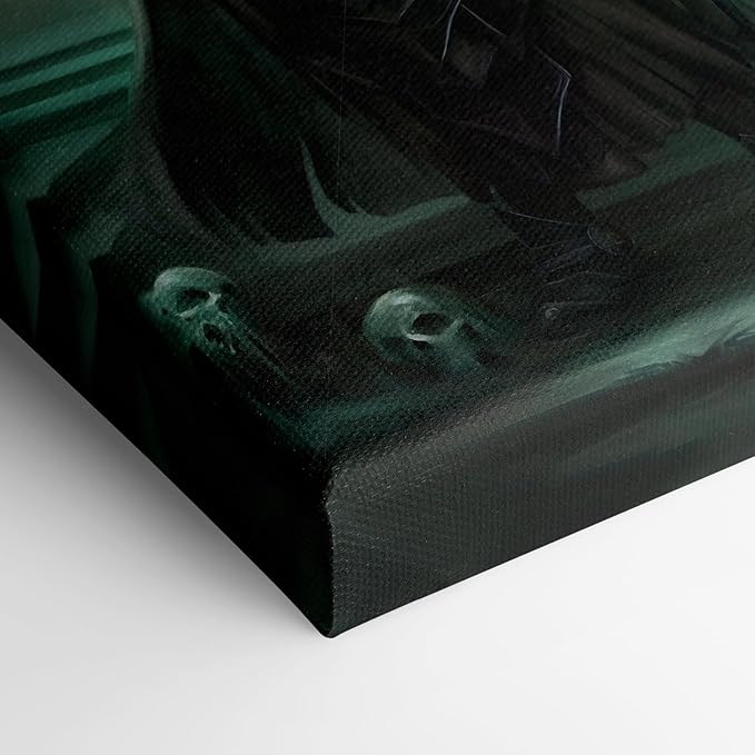 Turn Me Royal Custom Portrait from Photos Personalized Fantasy Portrait Canvas Wall Art as Unique Birthday Gift for Men Turn Him into Superhero (The Necromancer 8 x 10)