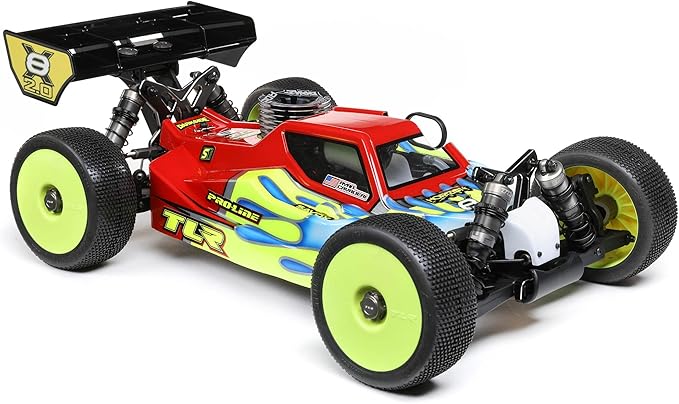 TEAM LOSI RACING 8IGHT-X/E 2.0 Combo Race Kit1/8 4 Wheel Drive Nit/El Buggy TLR04012 CarsGas Kit 1/8 Off-Road