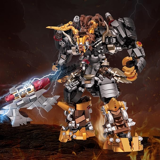 Robot Building Sets for Adults MenChina Mech Mythical Hero Bull Demon KingMecha Model Building Toy KitCollectible Display Gifts for Man Teens Ages 14+(1666PCS)
