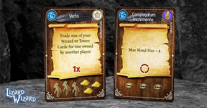 Forbidden Games Lizard Wizard – Fantasy Strategy Game of Spellcasting Potions and Mystical Creatures Ages 10+ 2-6 Players Family Game Night Essential