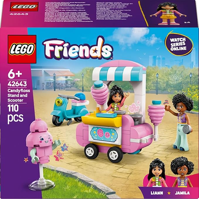 Lego 42643 Friends Cotton Candy Shop Toy Birthday Gift Blocks Educational Girls Boys Children 6 Years 7 Years 8 9 Years Old Pretend Play Pretend Play Play