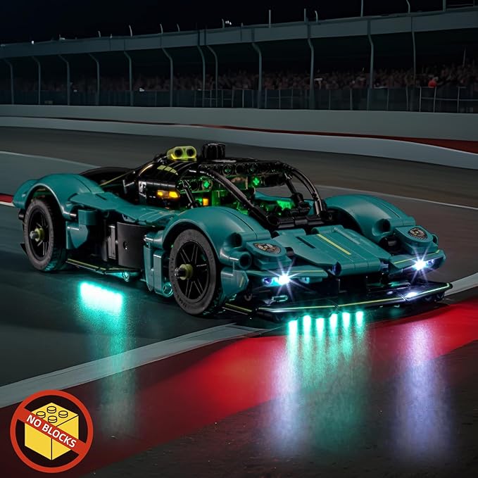 BrickBling LED Light Kit Compatible with Lego Technic Aston Martin Valkyrie 42208 - Not Come with Car (Classic Version Light)