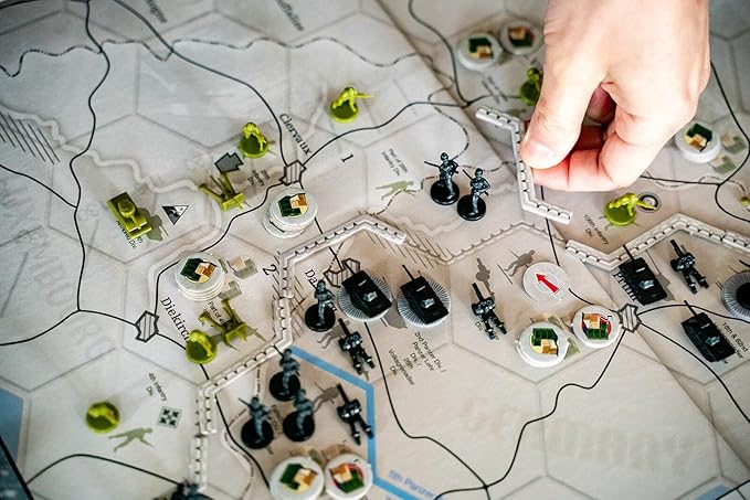 Renegade Game Studios Axis &amp Allies Battle of the Bulge WWII Strategy Board Game 2 Player Miniatures Wargame Ages 14+ 3-4 Hours