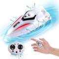 PowerTRC Mini Remote Control Boat RC Boat 360 Rotating 2.4 G Build in Rechargeable Battery Lake Swimming Pools Bathtubs Stunt Remote Control Boats