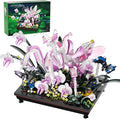 Orchid Praying Mantis Flowers Bonsai Building Set Compatible with Lego Insects Nature Inspired STEM Kit for Adults Stunning Desk Decor for Home/Office for Boys Girls Aged 8-16+ 1077PCS
